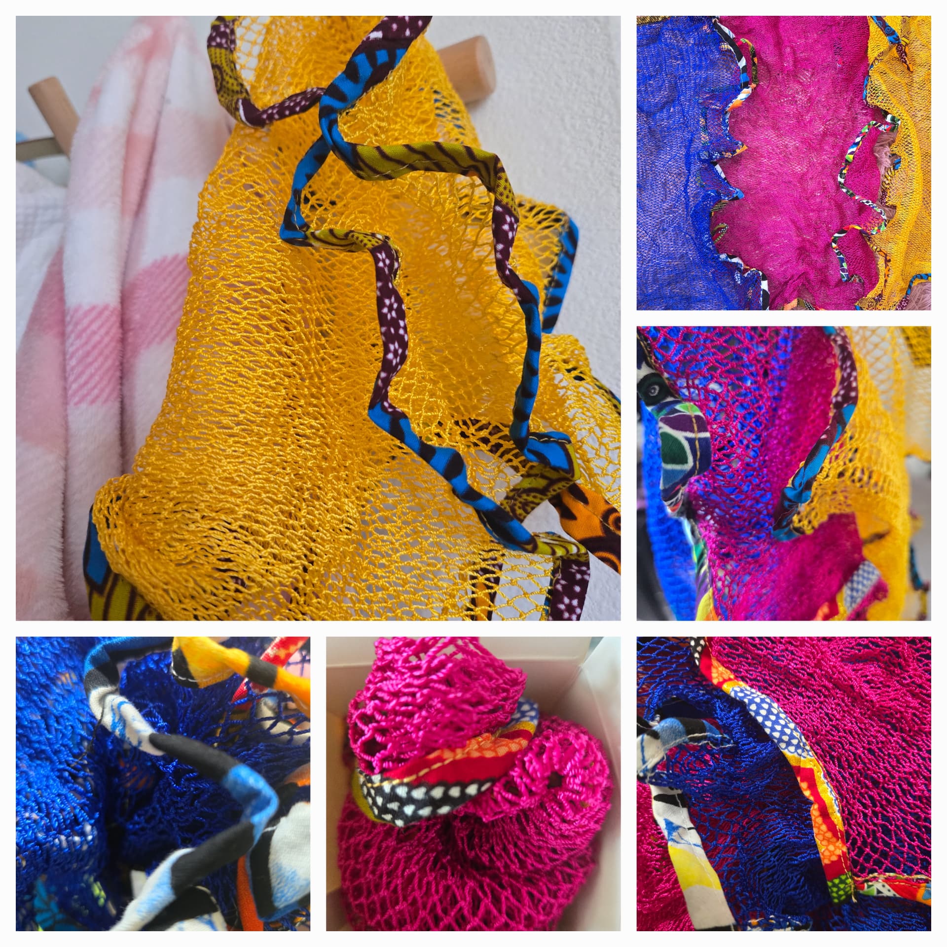 Collection of Elim & Eden African net sponges in several colors